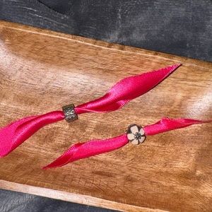 Set of 2 Pandora Clip Stopper Charms